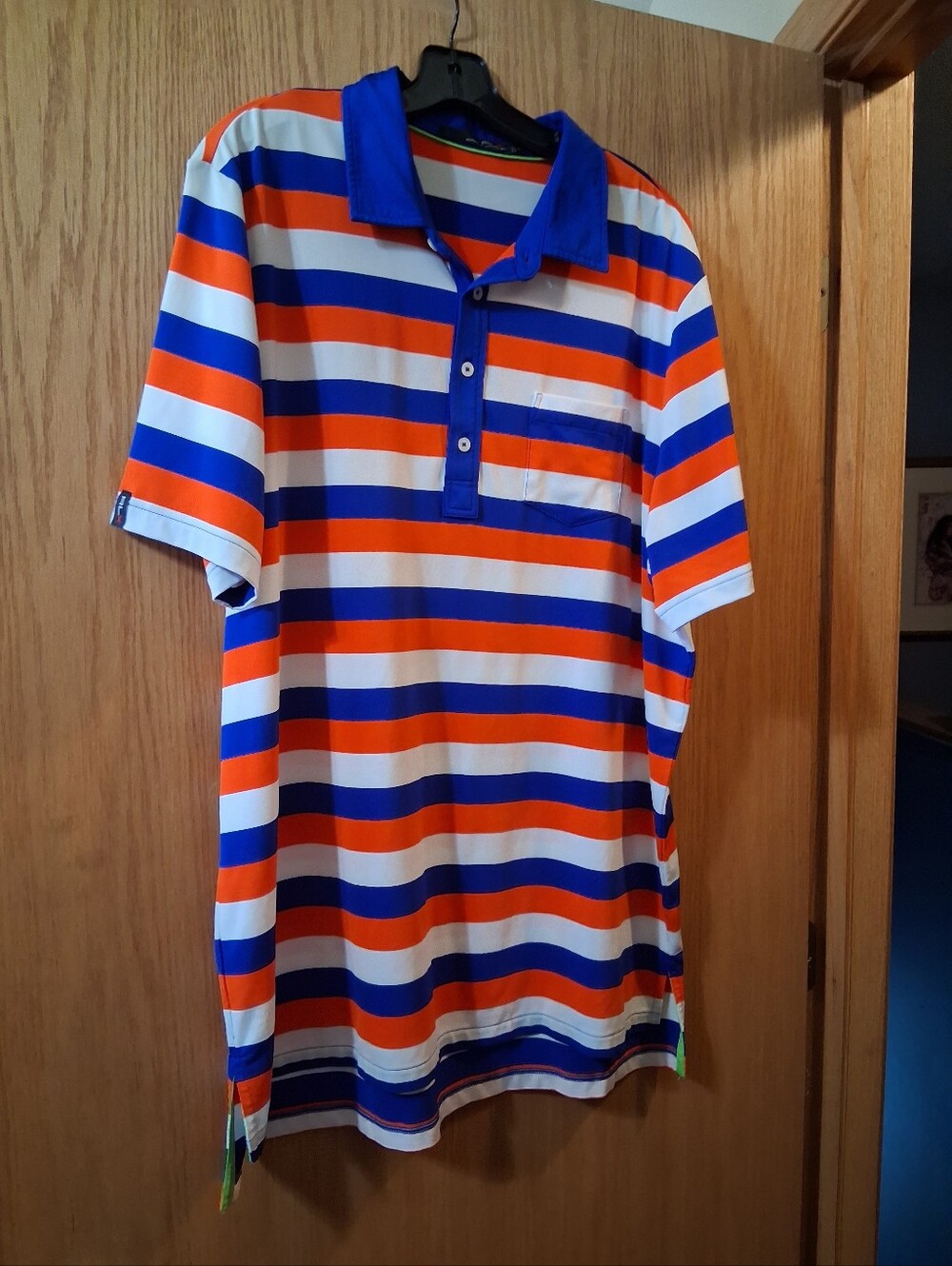 Ralph Lauren RLX performance short sleeve shirt, striped Polo athletic top